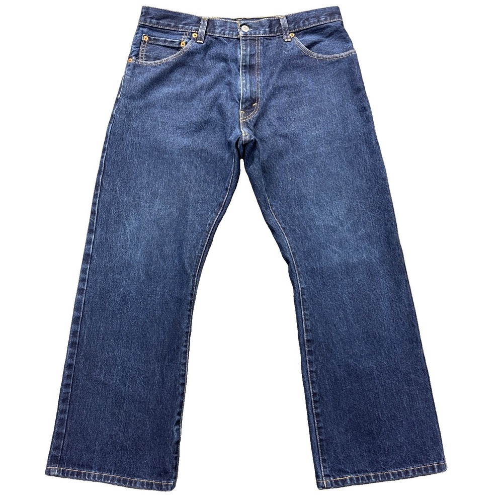 Levis 517 Bootcut Jeans Mens 36x29 Dark Wash Blue Denim Cowboy Western Rancher